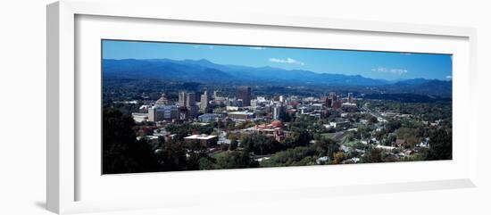 Aerial View of a City, Asheville, Buncombe County, North Carolina, USA-null-Framed Photographic Print