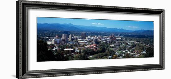 Aerial View of a City, Asheville, Buncombe County, North Carolina, USA-null-Framed Photographic Print