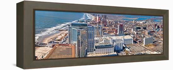 Aerial View of a City, Atlantic City, New Jersey, USA-null-Framed Stretched Canvas