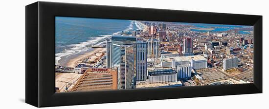 Aerial View of a City, Atlantic City, New Jersey, USA-null-Framed Stretched Canvas