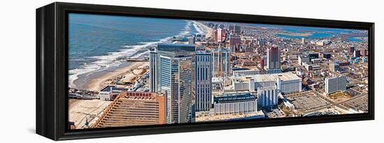Aerial View of a City, Atlantic City, New Jersey, USA-null-Framed Stretched Canvas