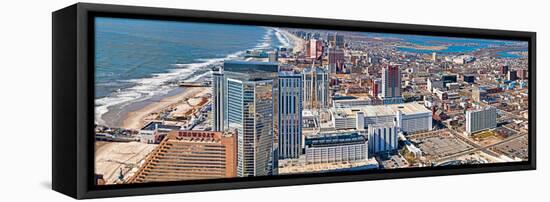 Aerial View of a City, Atlantic City, New Jersey, USA-null-Framed Stretched Canvas