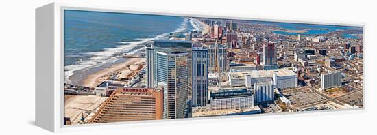 Aerial View of a City, Atlantic City, New Jersey, USA-null-Framed Stretched Canvas