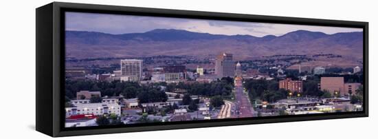 Aerial View of a City, Boise, Idaho, USA-null-Framed Premier Image Canvas