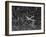 Aerial View of a DC-4 Passenger Plane Flying over Midtown Manhattan-Margaret Bourke-White-Framed Photographic Print