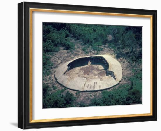 Aerial View of a Yanomami Yano Near Tooto Tobi, Brazil, South America-Robin Hanbury-tenison-Framed Photographic Print