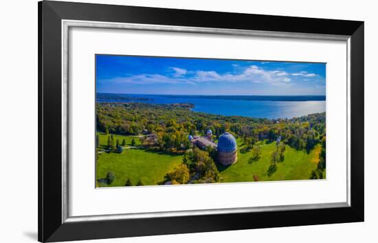 Aerial view of an observatory, Yerkes Observatory, Williams Bay, Wisconsin, USA-null-Framed Photographic Print