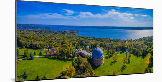 Aerial view of an observatory, Yerkes Observatory, Williams Bay, Wisconsin, USA-null-Mounted Photographic Print