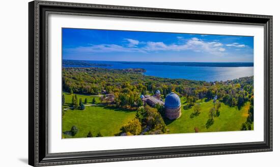 Aerial view of an observatory, Yerkes Observatory, Williams Bay, Wisconsin, USA-null-Framed Photographic Print