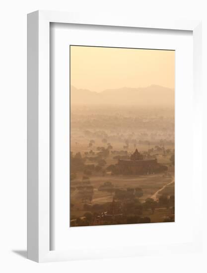 Aerial View of Ancient Temples (More Than 2200 Temples) of Bagan at Sunrise in Myanmar-Harry Marx-Framed Photographic Print