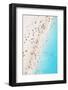 Aerial view of beach in summer with people. Zakynthos, Greek Islands, Greece-Matteo Colombo-Framed Photographic Print