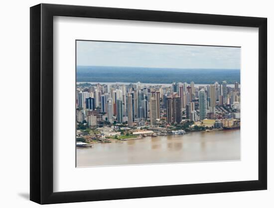 Aerial View of Belem on Amazon River, Para State, Brazil-Keren Su-Framed Photographic Print