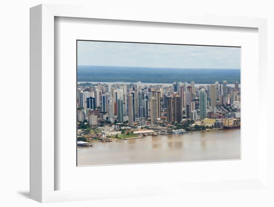 Aerial View of Belem on Amazon River, Para State, Brazil-Keren Su-Framed Photographic Print