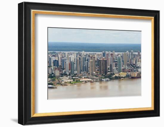 Aerial View of Belem on Amazon River, Para State, Brazil-Keren Su-Framed Photographic Print