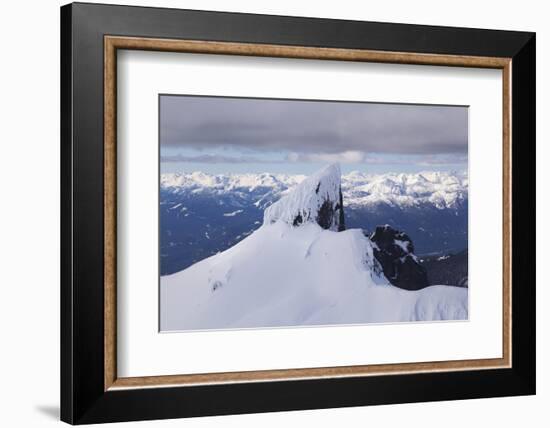 Aerial view of Black Tusk near Whistler, British Columbia, Canada-Kristin Piljay-Framed Photographic Print