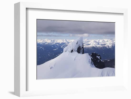 Aerial view of Black Tusk near Whistler, British Columbia, Canada-Kristin Piljay-Framed Photographic Print