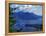 Aerial View of Boat and Annette Island near Ketchikan, Inside Passage, Alaska, USA-Howie Garber-Framed Premier Image Canvas