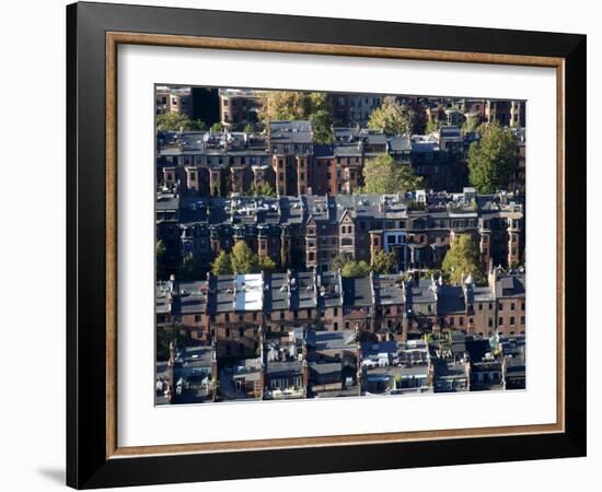 Aerial View of Boston From the Prudential Sky Walk, Boston, Massachusetts, New England, USA-null-Framed Photographic Print