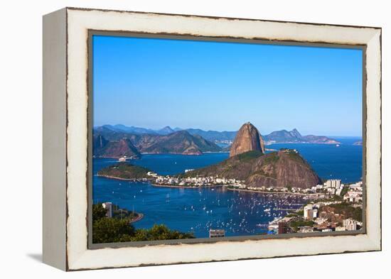 Aerial View Of Botafogo And The Sugar Loaf In Rio De Janeiro Brazil-OSTILL-Framed Premier Image Canvas