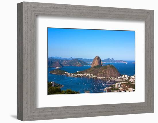 Aerial View Of Botafogo And The Sugar Loaf In Rio De Janeiro Brazil-OSTILL-Framed Photographic Print