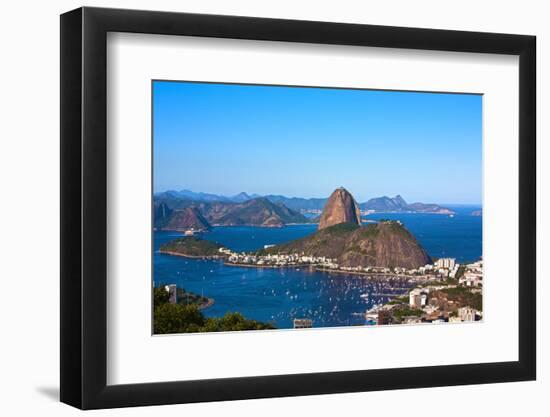 Aerial View Of Botafogo And The Sugar Loaf In Rio De Janeiro Brazil-OSTILL-Framed Photographic Print