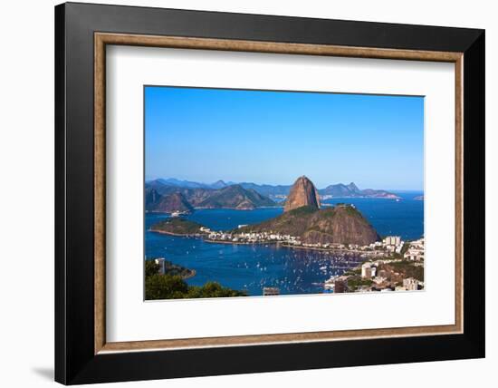 Aerial View Of Botafogo And The Sugar Loaf In Rio De Janeiro Brazil-OSTILL-Framed Photographic Print