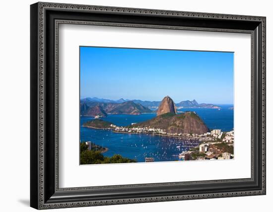 Aerial View Of Botafogo And The Sugar Loaf In Rio De Janeiro Brazil-OSTILL-Framed Photographic Print