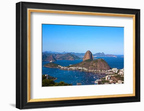 Aerial View Of Botafogo And The Sugar Loaf In Rio De Janeiro Brazil-OSTILL-Framed Photographic Print