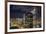 Aerial view of Brisbane city after dark, Brisbane, Queensland, Australia, Pacific-Andrew Michael-Framed Photographic Print