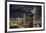 Aerial view of Brisbane city after dark, Brisbane, Queensland, Australia, Pacific-Andrew Michael-Framed Photographic Print