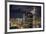 Aerial view of Brisbane city after dark, Brisbane, Queensland, Australia, Pacific-Andrew Michael-Framed Photographic Print