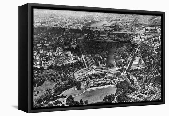 Aerial View of Buckingham Palace, London, 1926-1927-null-Framed Premier Image Canvas
