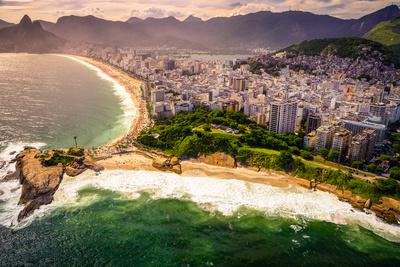 Aerial View Of Buildings On The Beach Front Ipanema Beach Rio De Janeiro Brazil Photographic Print Celso Diniz Art Com