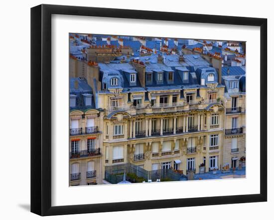 Aerial View of Buildings Seen from the Eiffel Tower, Paris, France-Jim Zuckerman-Framed Photographic Print