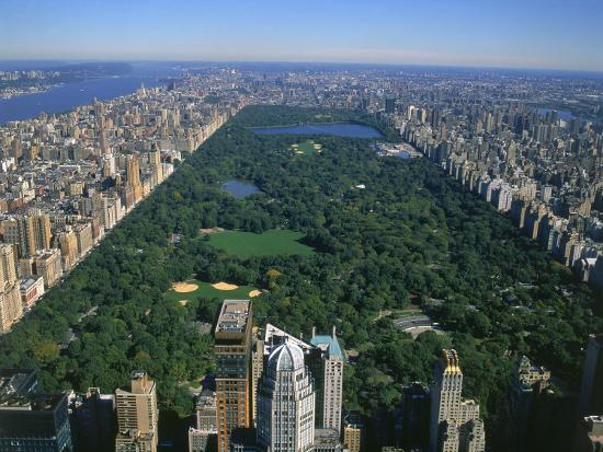 Aerial View Of Central Park Nyc Photographic Print David Ball Art Com