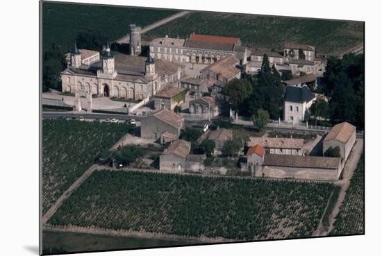 Aerial View of Chateau De Mouton-Rothschild, France-null-Mounted Giclee Print