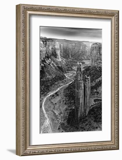 Aerial View of Chelly Canyon, Arizona-null-Framed Art Print