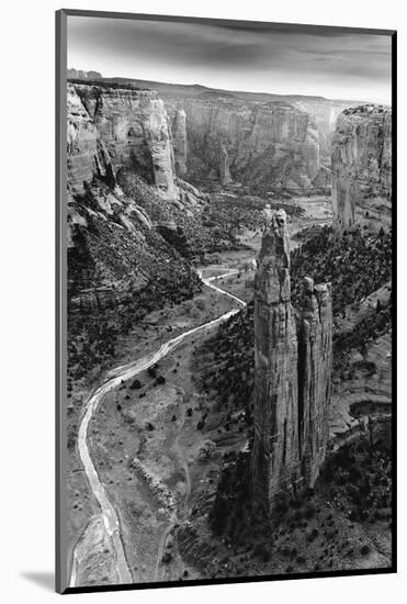 Aerial View of Chelly Canyon, Arizona-null-Mounted Art Print
