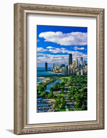 Aerial View of Chicago, Illinois-null-Framed Photographic Print