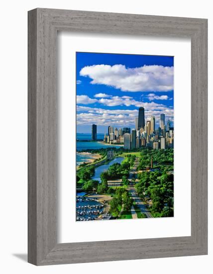 Aerial View of Chicago, Illinois-null-Framed Photographic Print