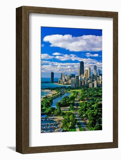 Aerial View of Chicago, Illinois-null-Framed Photographic Print