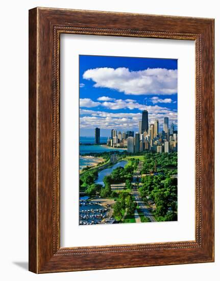 Aerial View of Chicago, Illinois-null-Framed Photographic Print