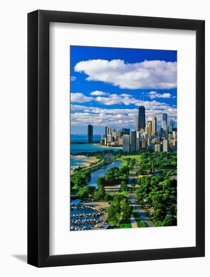 Aerial View of Chicago, Illinois-null-Framed Photographic Print