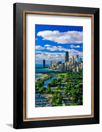 Aerial View of Chicago, Illinois-null-Framed Photographic Print