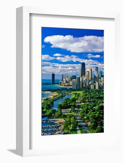 Aerial View of Chicago, Illinois-null-Framed Photographic Print