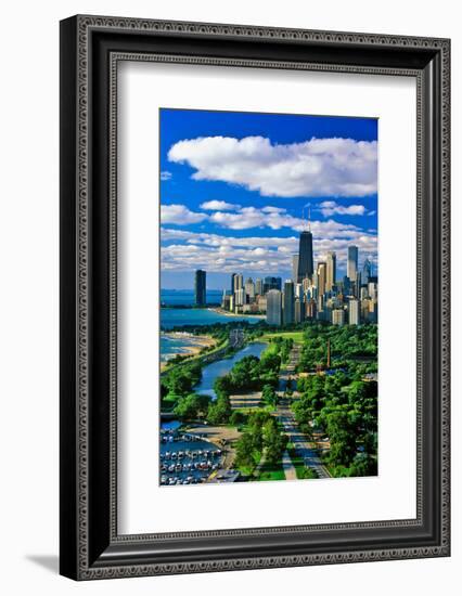 Aerial View of Chicago, Illinois-null-Framed Photographic Print
