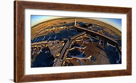 Aerial view of Chicago O'Hare International Airport, Chicago, Illinois, USA-null-Framed Photographic Print