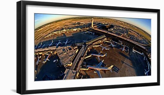 Aerial view of Chicago O'Hare International Airport, Chicago, Illinois, USA-null-Framed Photographic Print