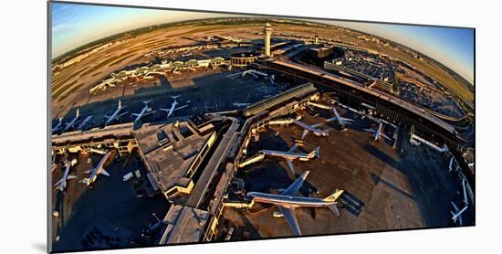 Aerial view of Chicago O'Hare International Airport, Chicago, Illinois, USA-null-Mounted Photographic Print