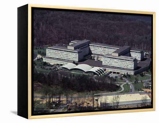 Aerial View of CIA Building-null-Framed Premier Image Canvas